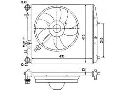 Chłodnica Silnika 53021