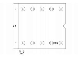 Zestaw Okładzin Szczęk Hamulcowych 1919201