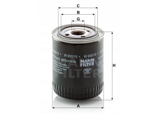 Filtr Oleju W 930/15