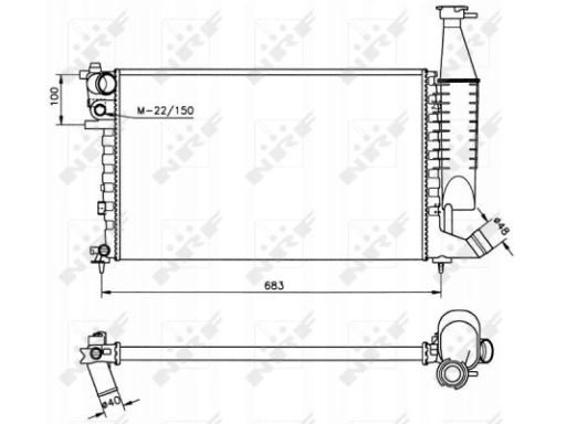 Chłodnica Silnika 58174