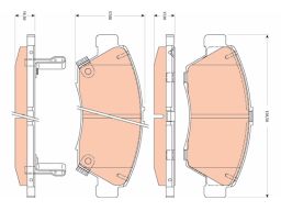 Klocek Hamulcowy Kpl. Gdb3478
