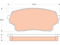 Klocek Hamulcowy Kpl. Gdb3490