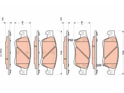 Klocek Hamulcowy Kpl. Gdb3503