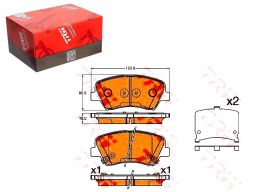 Klocek Hamulcowy Kpl. Gdb3552