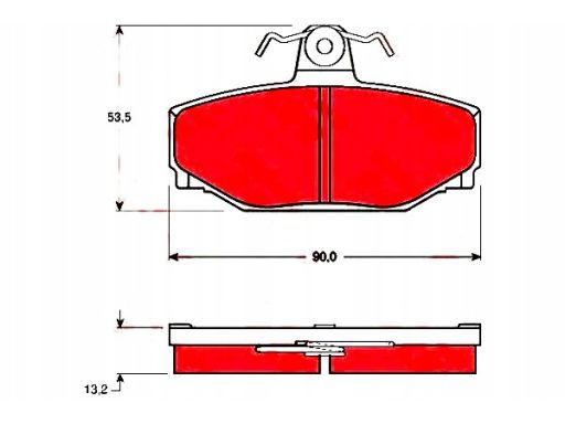 Klocek Hamulcowy Kpl. Gdb442
