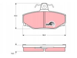 Klocek Hamulcowy Kpl. Gdb442