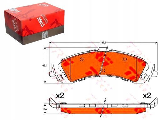 Klocek Hamulcowy Kpl. Gdb4454