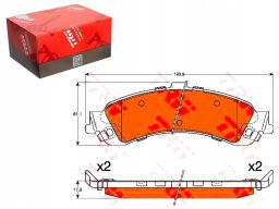 Klocek Hamulcowy Kpl. Gdb4454