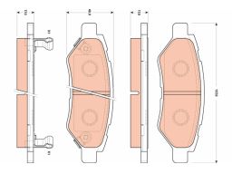 Klocek Hamulcowy Kpl. Gdb4602