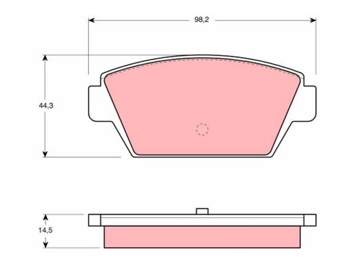 Klocek Hamulcowy Kpl. Gdb945