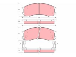 Klocek Hamulcowy Kpl. Gdb981