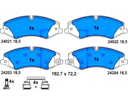 Klocek Hamulcowy Kpl. 13.0460-2762.2