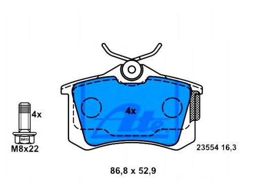 Klocek Hamulcowy Kpl. 13.0460-2860.2