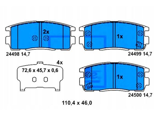Klocek Hamulcowy Kpl. 13.0460-5788.2