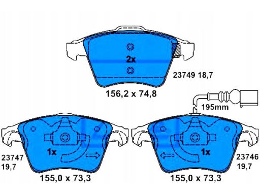 Klocek Hamulcowy Kpl. 13.0460-7236.2