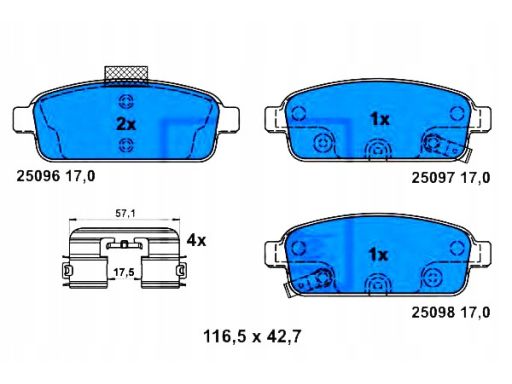 Klocek Hamulcowy Kpl. 13.0460-7264.2