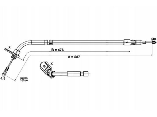 Linka Hamulca Postojowego 24.3727-0452.2