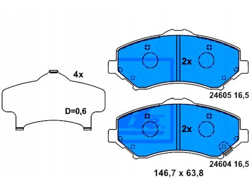 Klocek Hamulcowy Kpl. 13.0460-8013.2