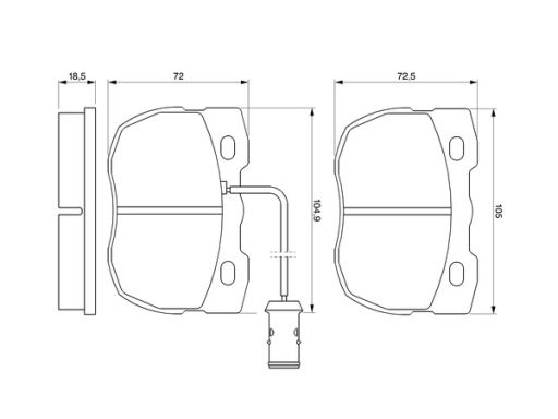 Klocek Hamulcowy Kpl. 0 986 424 287