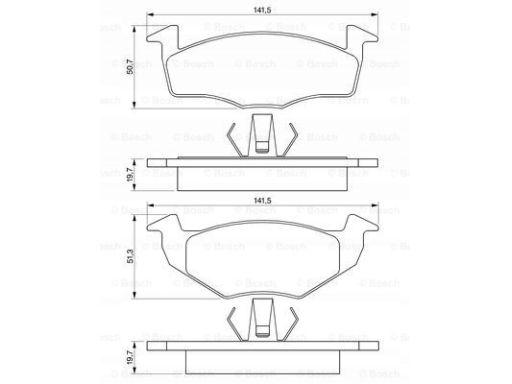 Klocek Hamulcowy Kpl. 0 986 424 347