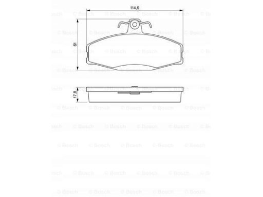 Klocek Hamulcowy Kpl. 0 986 424 373