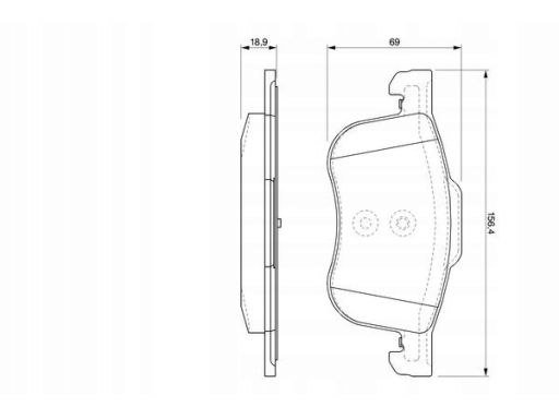 Klocek Hamulcowy Kpl. 0 986 424 540