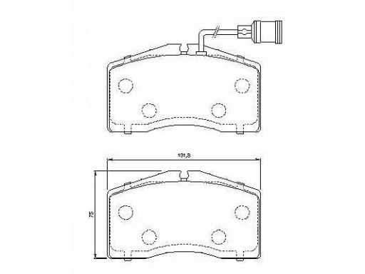 Klocek Hamulcowy Kpl. 0 986 424 664