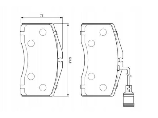 Klocek Hamulcowy Kpl. 0 986 424 664