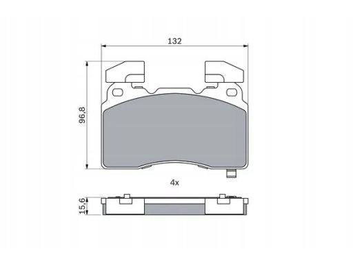 Klocek Hamulcowy Kpl. 0 986 424 894