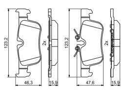 Klocek Hamulcowy Kpl. 0 986 494 812