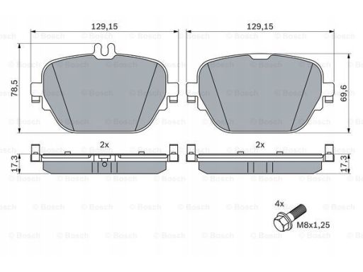 Klocek Hamulcowy Kpl. 0 986 424 858
