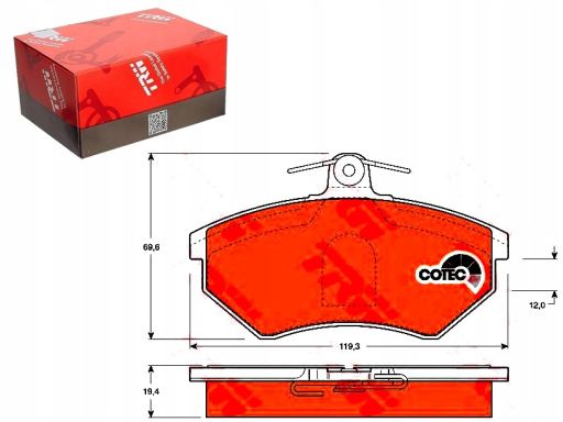 Klocek Hamulcowy Kpl. Gdb1044
