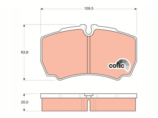 Klocek Hamulcowy Kpl. Gdb1535