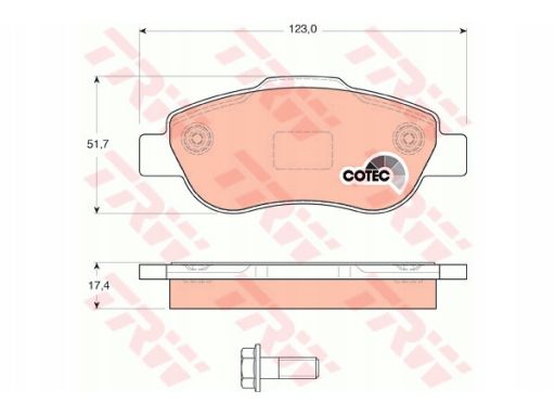 Klocek Hamulcowy Kpl. Gdb1589