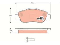 Klocek Hamulcowy Kpl. Gdb1589