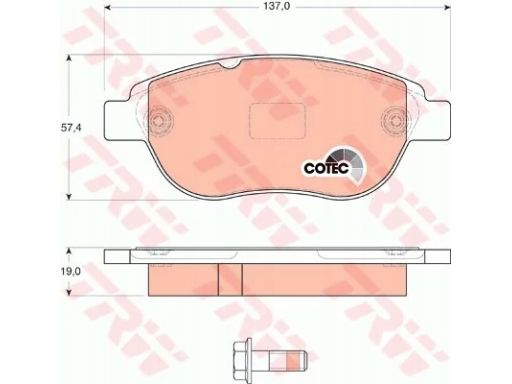 Klocek Hamulcowy Kpl. Gdb1624