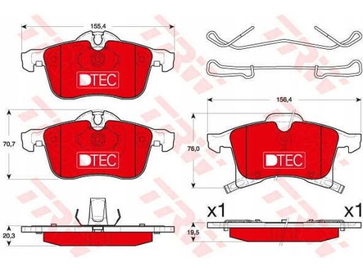 Klocek Hamulcowy Kpl. Gdb1668Dte