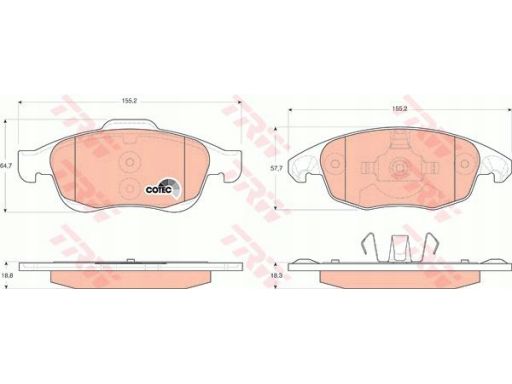 Klocek Hamulcowy Kpl. Gdb1690