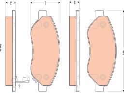 Klocek Hamulcowy Kpl. Gdb1713