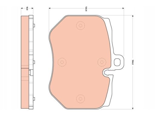 Klocek Hamulcowy Kpl. Gdb1848