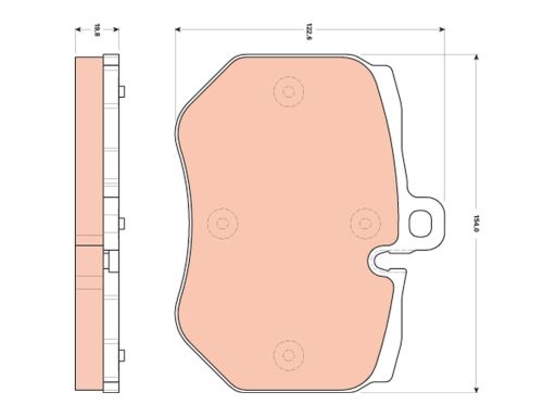 Klocek Hamulcowy Kpl. Gdb1848