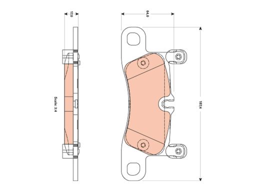 Klocek Hamulcowy Kpl. Gdb1876