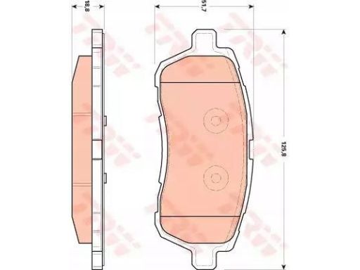 Klocek Hamulcowy Kpl. Gdb1893