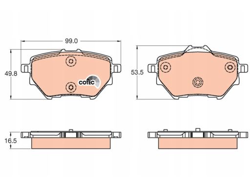 Klocek Hamulcowy Kpl. Gdb2036