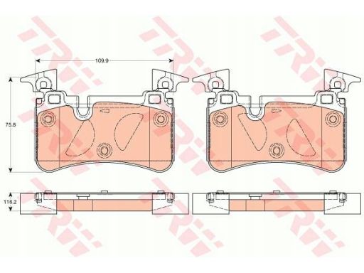 Klocek Hamulcowy Kpl. Gdb2061