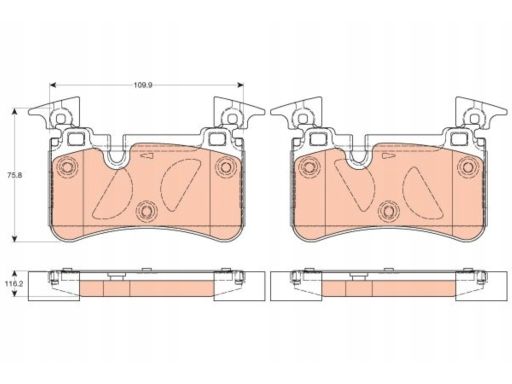 Klocek Hamulcowy Kpl. Gdb2061