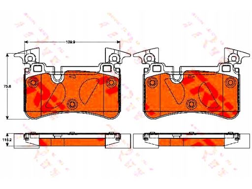 Klocek Hamulcowy Kpl. Gdb2061