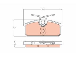 Klocek Hamulcowy Kpl. Gdb2165