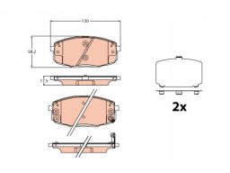 Klocek Hamulcowy Kpl. Gdb2192