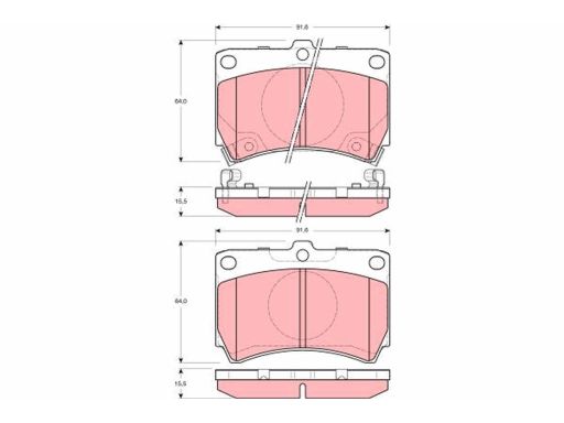 Klocek Hamulcowy Kpl. Gdb3206